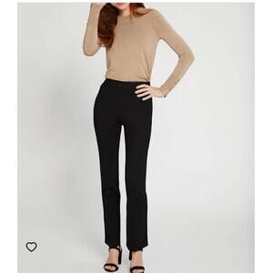 BETABRAND Classic Dress Yoga Pants Straight Leg Black Size Medium Long